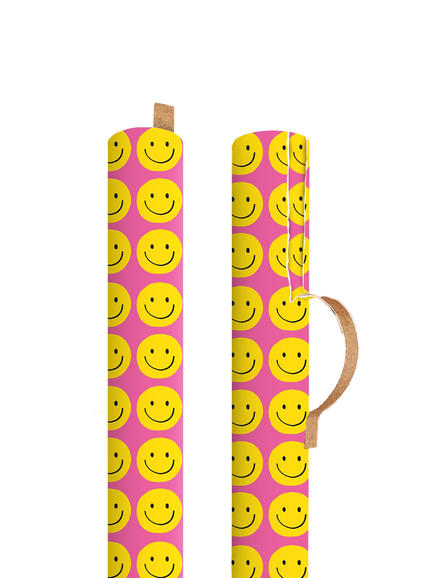 smiley roll wrapping paper
