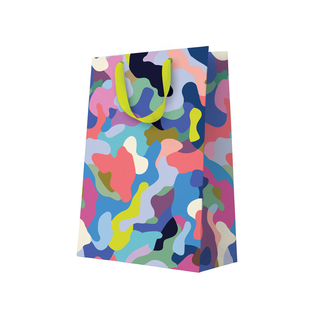 color camo large gift bag