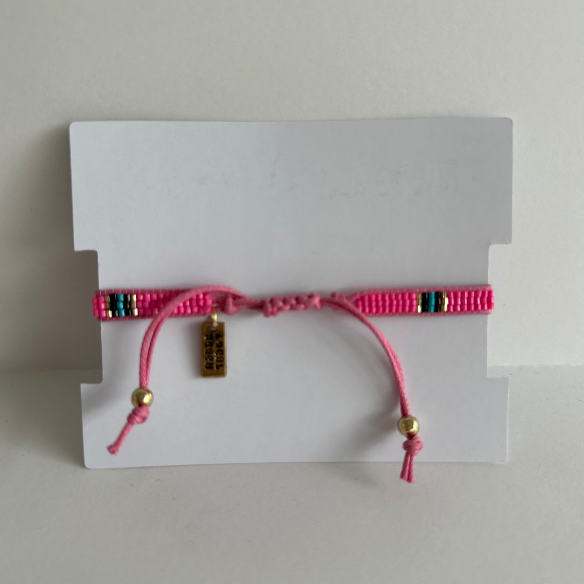 Local Beach Pink Beaded Bracelet