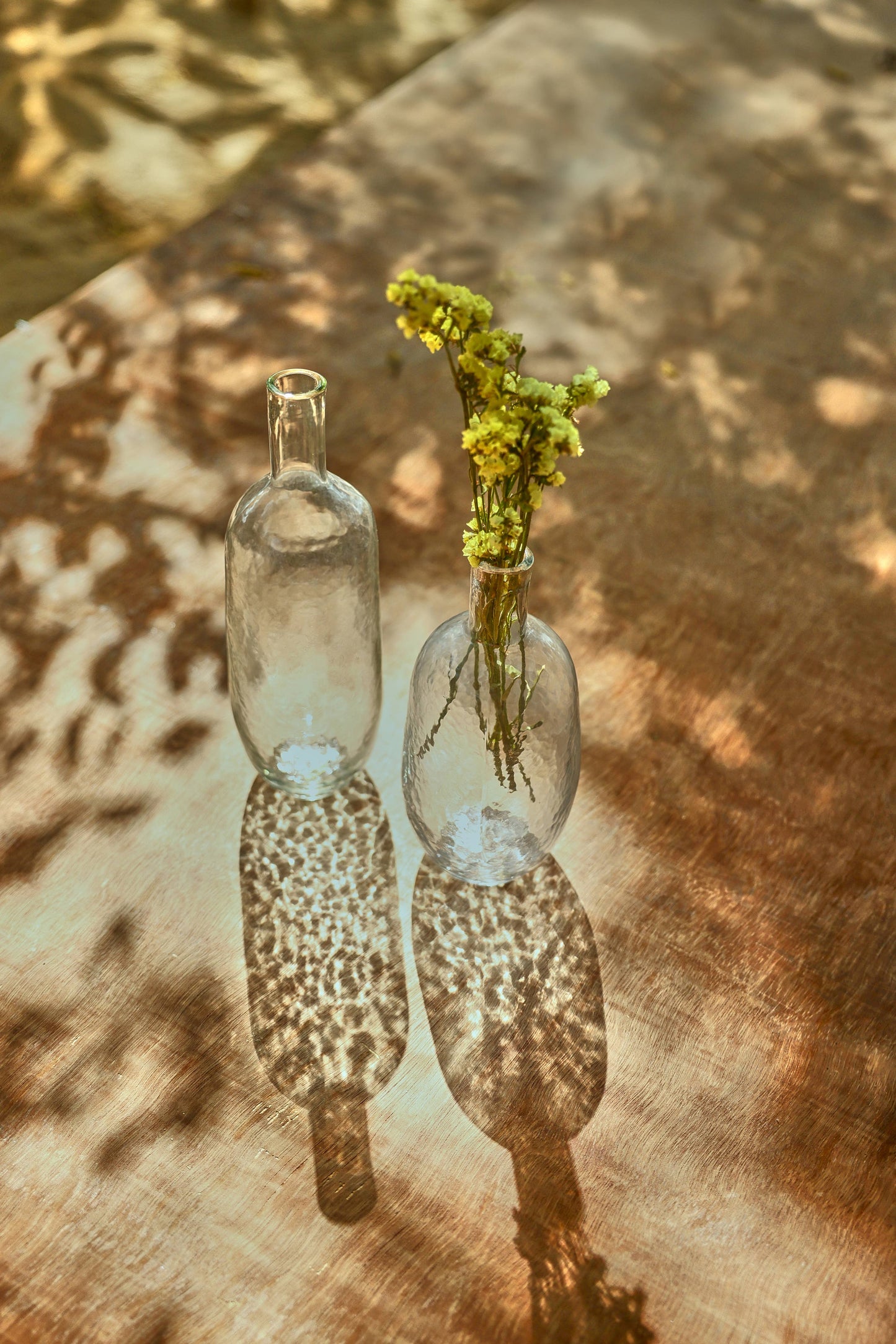 Pebbled Glass Vase