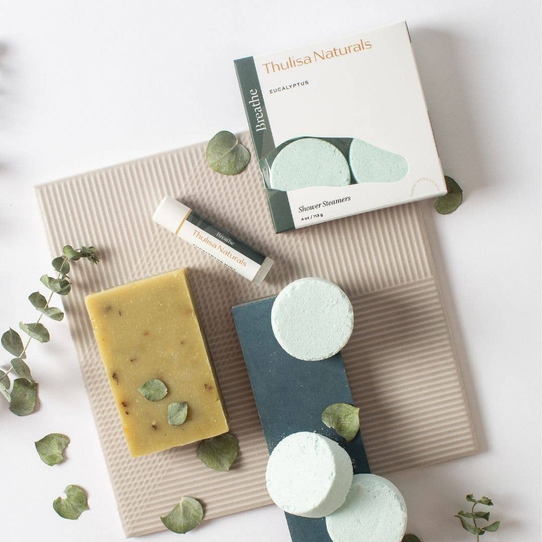 Aromatherapy Eucalyptus Shower Steamers | 4-Pack Gift Set: Eucalyptus