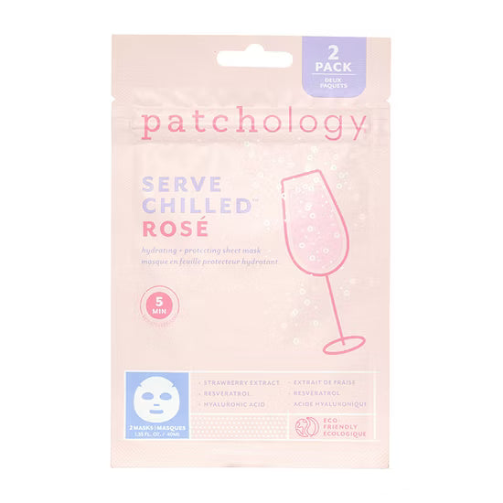 Patchology Serve Chilled Rose' sheet mask set of 2
