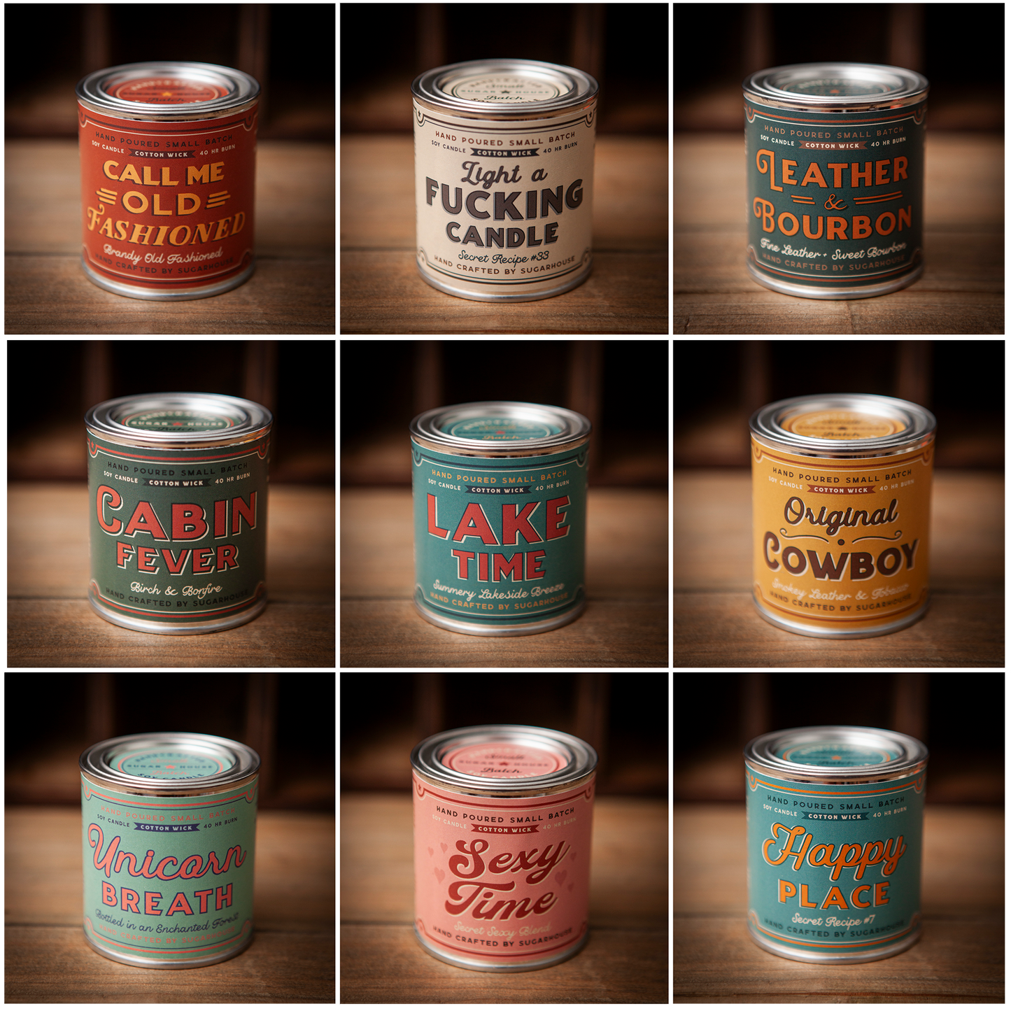 Original Cowboy Paint Can Candle