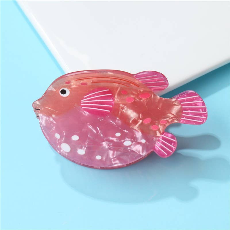 Marbled Fish Hair Claw Clip