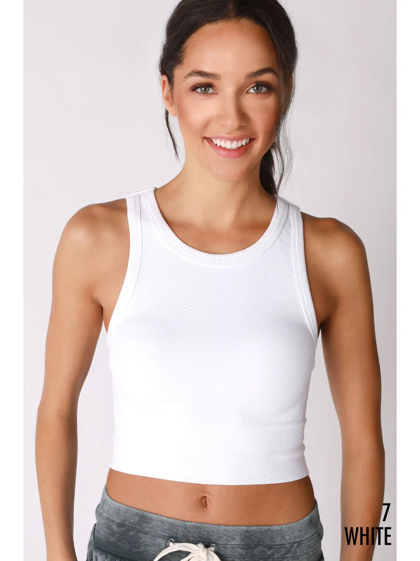 white crop tank