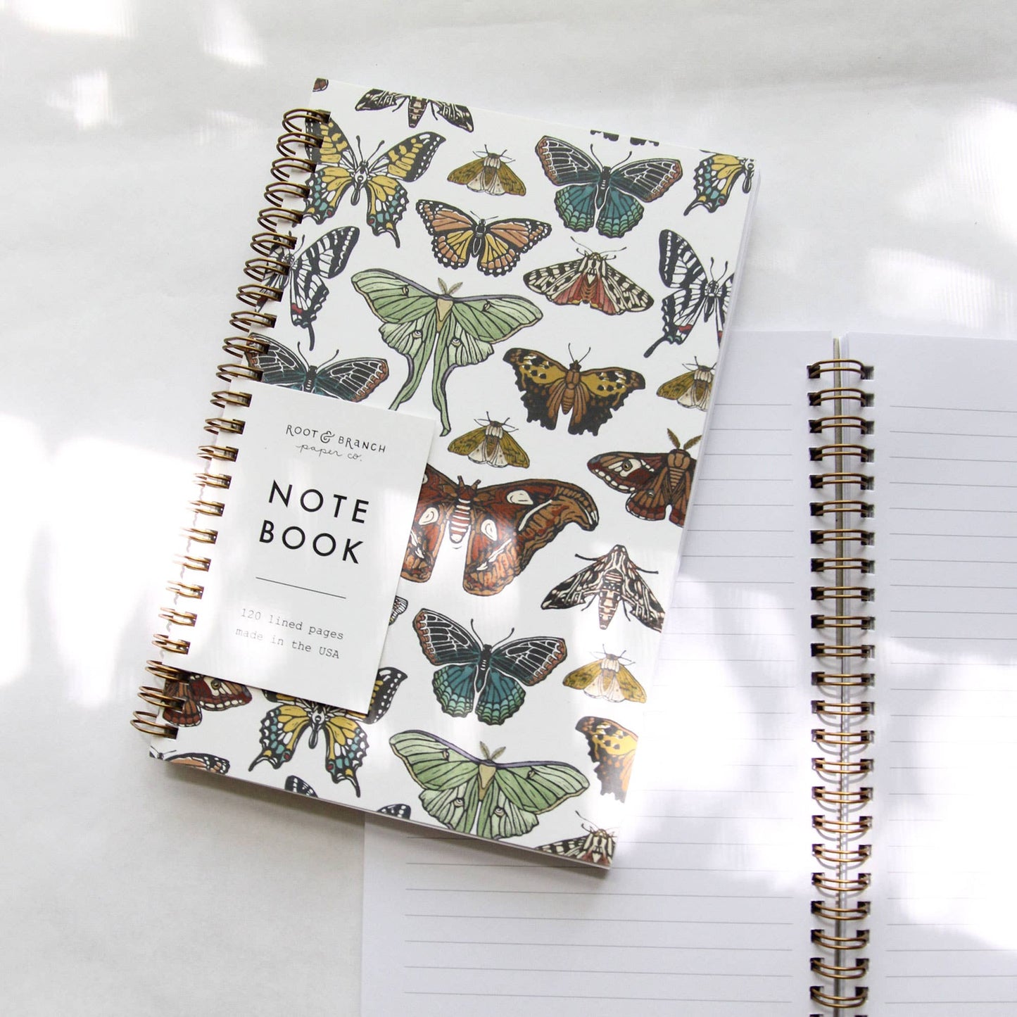 Butterfly & Moth Spiral Notebook