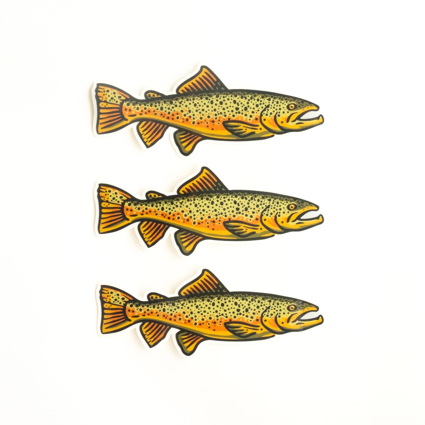 Brown Trout Fish Vinyl Sticker