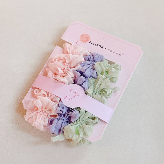 Sheer Dear Hair Ties Set Of 3: Pastel