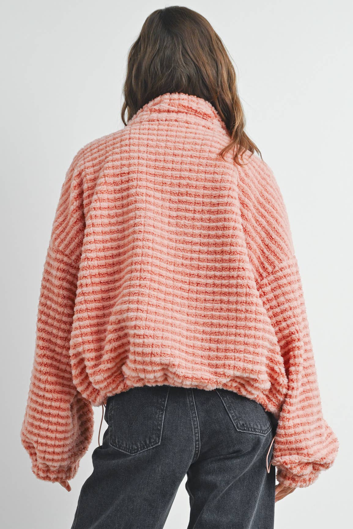 Collared Puffer Jacket - BMJ7497: TERRACOTTA
