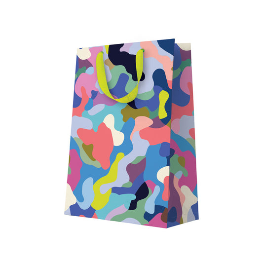 color camo large gift bag