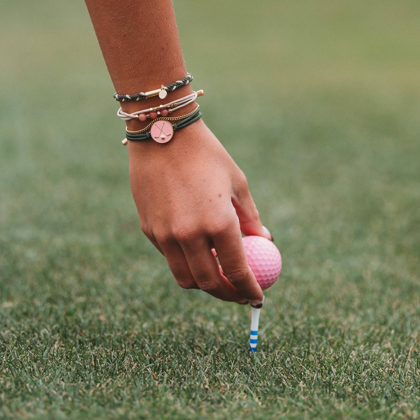 K'lani hair tie bracelets - "Tee Time"