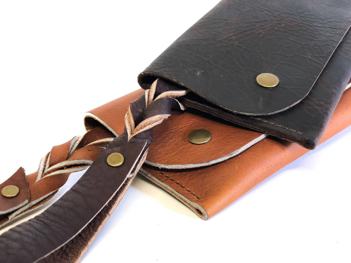 Essentials Clutch: Cognac