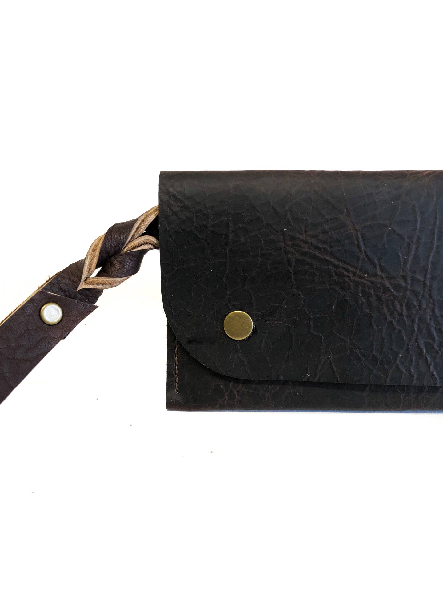 Essentials Clutch: Cognac