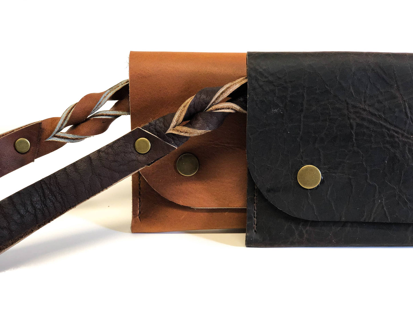 Essentials Clutch: Cognac