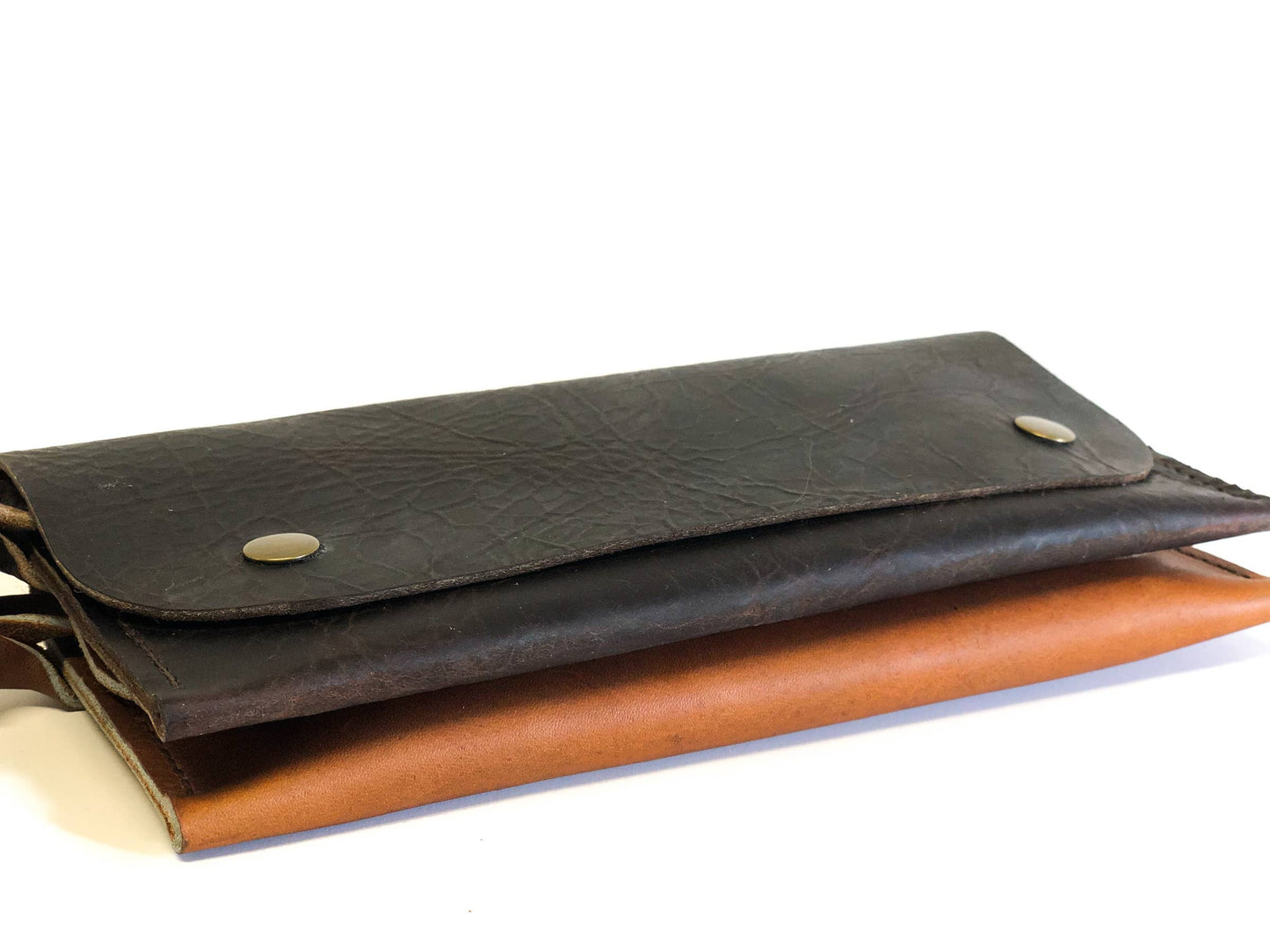 Essentials Clutch: Cognac