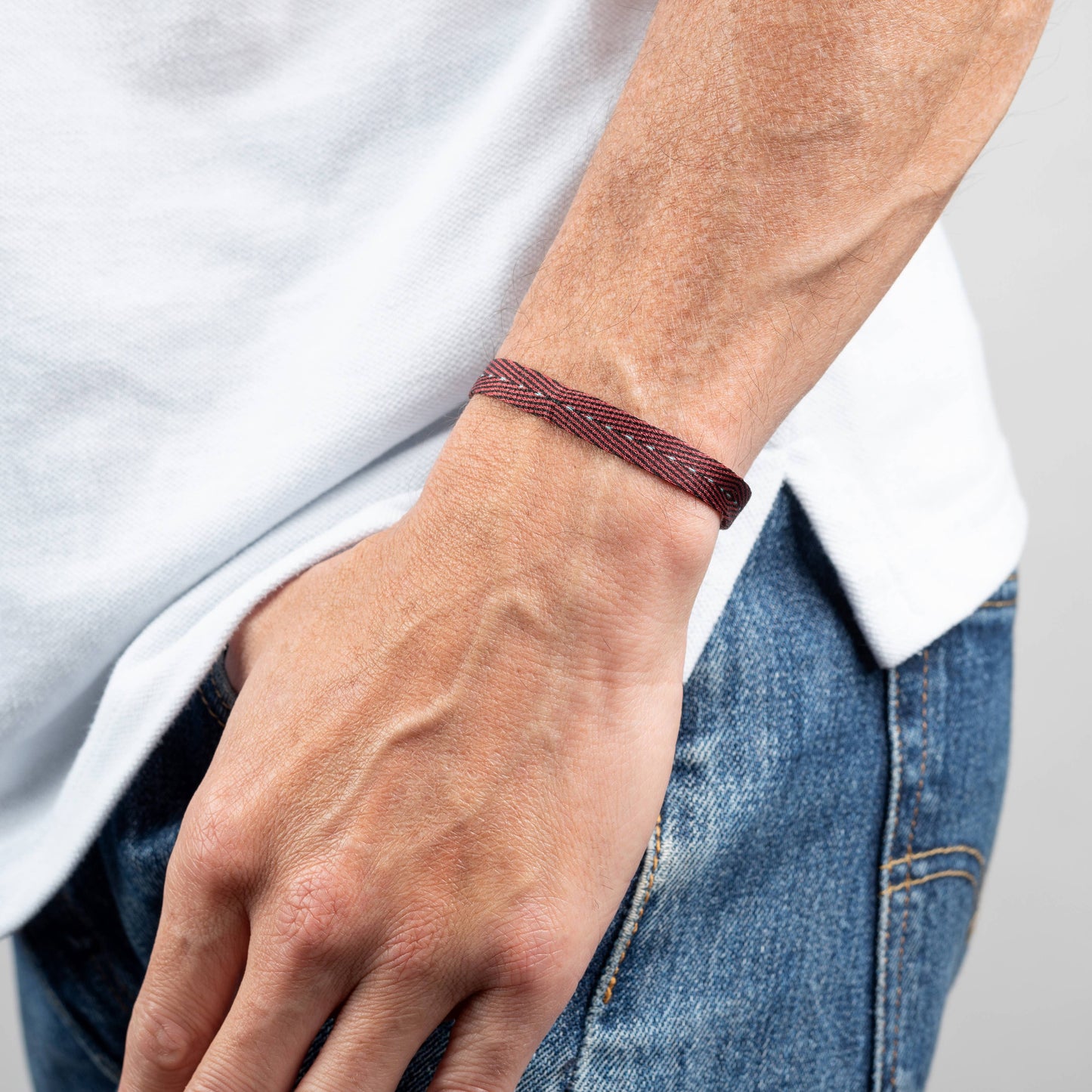 Men's Surfer Bracelet | Waterproof Bracelet | Red Bracelet