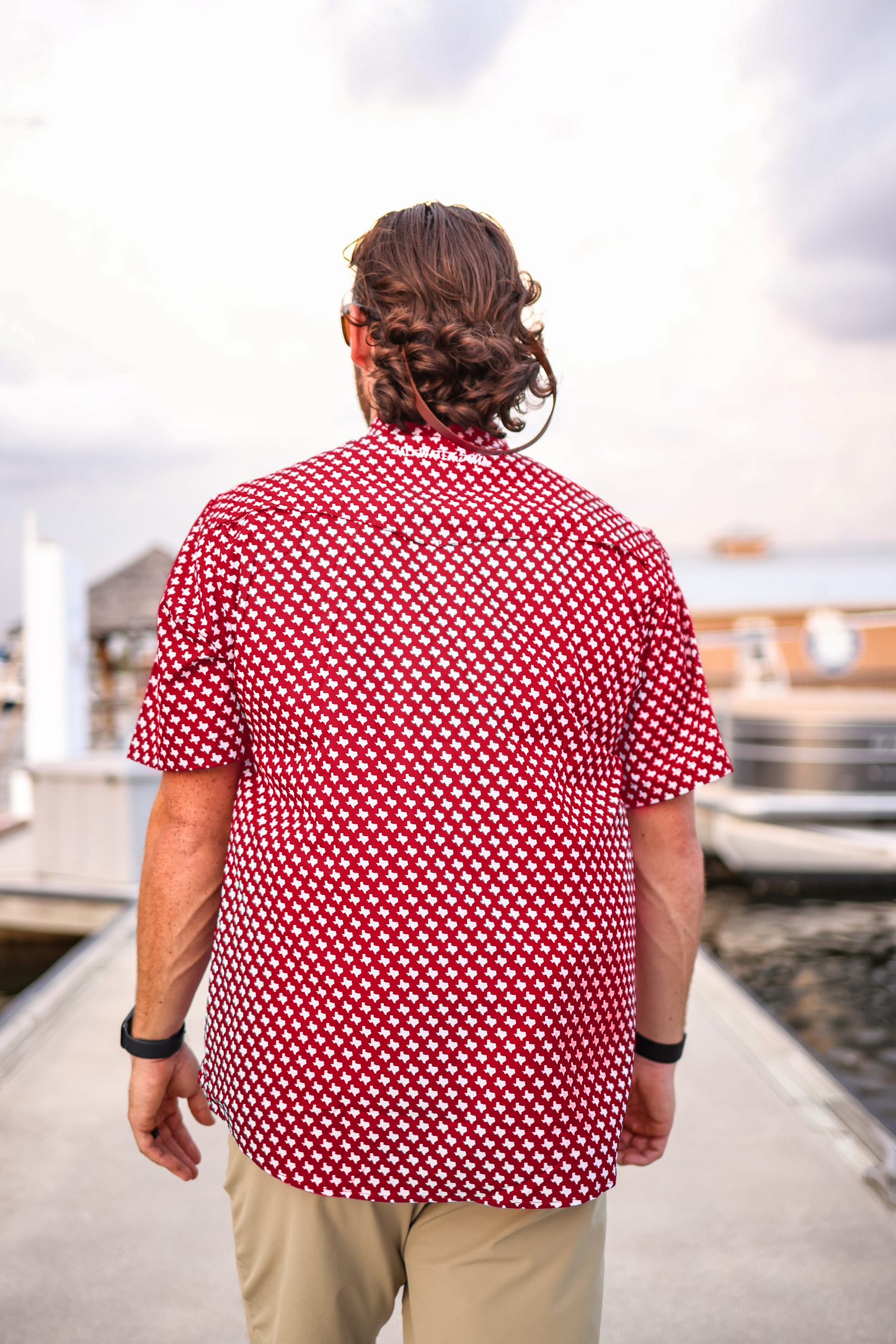 The Houston Pearl Snap Fishing Shirt: XL