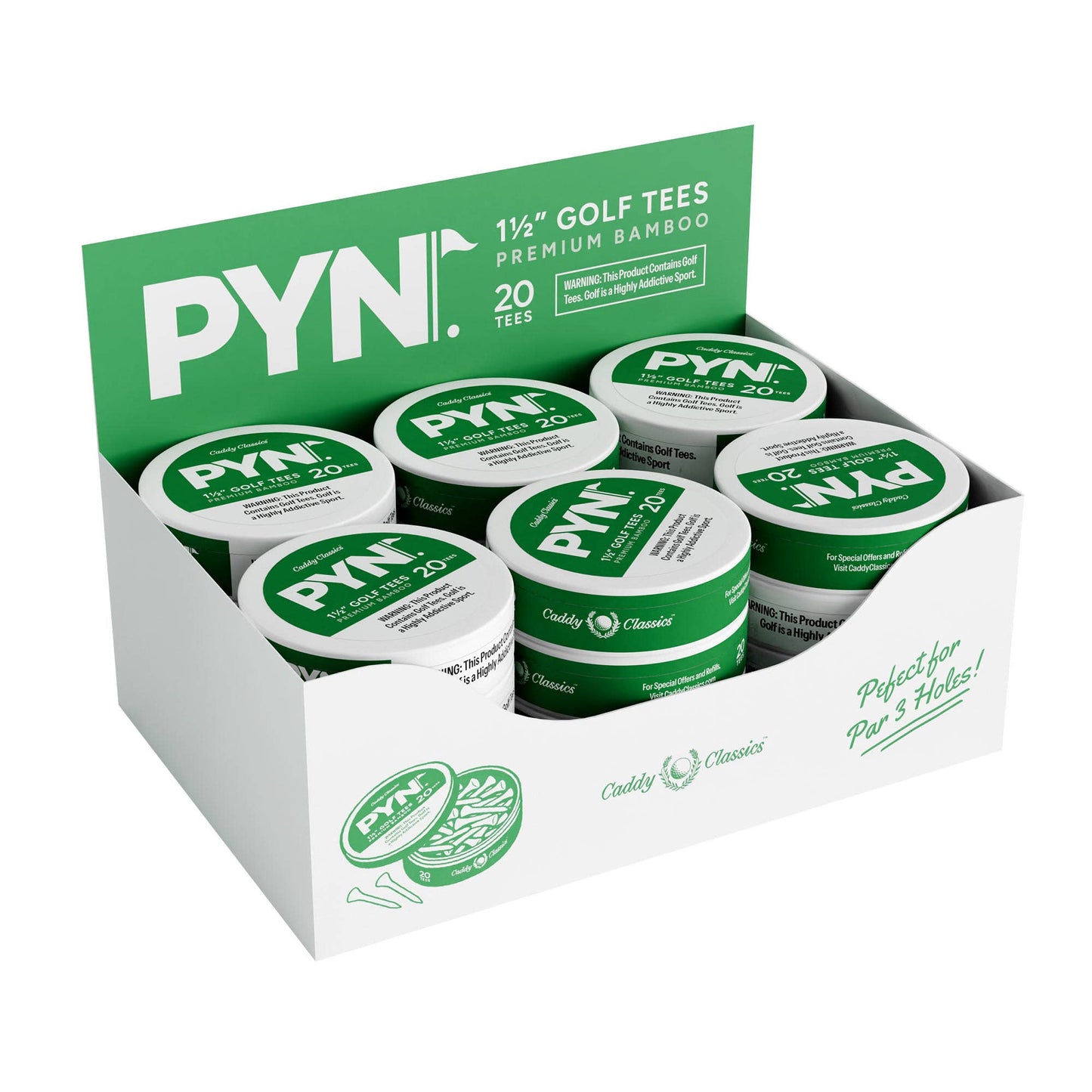 PYN Bamboo Golf Tees