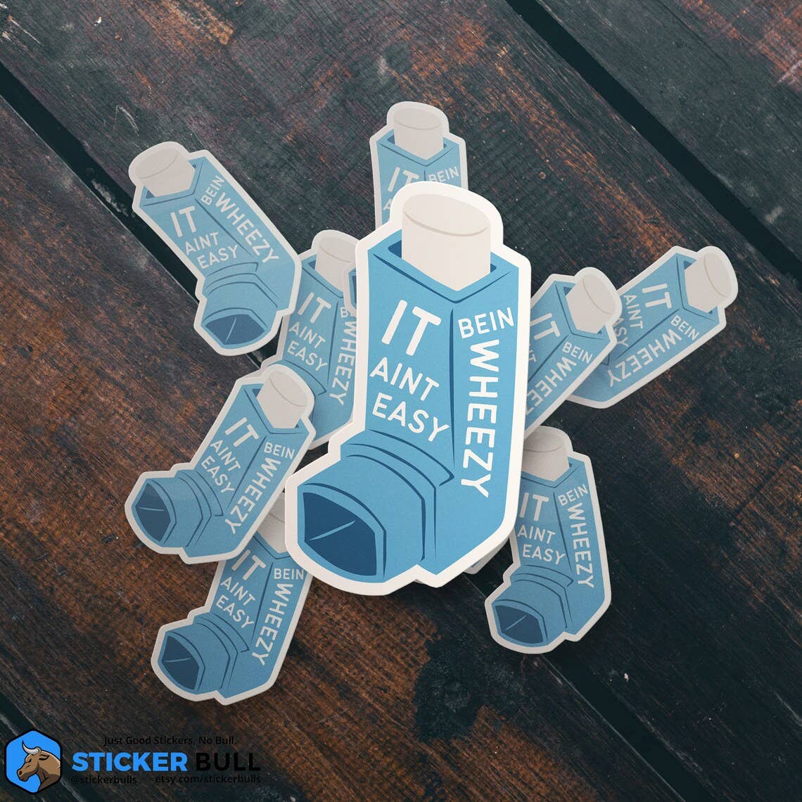 It Aint Easy Bein Wheezy Sticker, Waterproof Vinyl Sticker,: Red