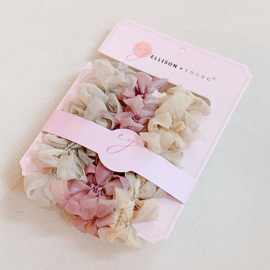 Sheer Dear Hair Ties Set Of 3: Earthy Shimmer