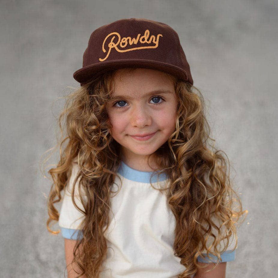 young girl wearing a Kids Rowdy Snapback Hat