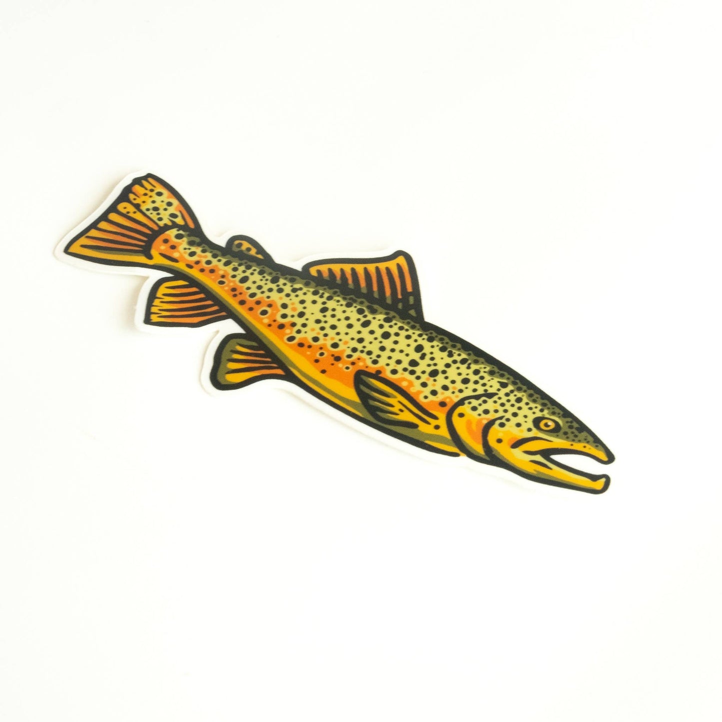 Brown Trout Fish Vinyl Sticker