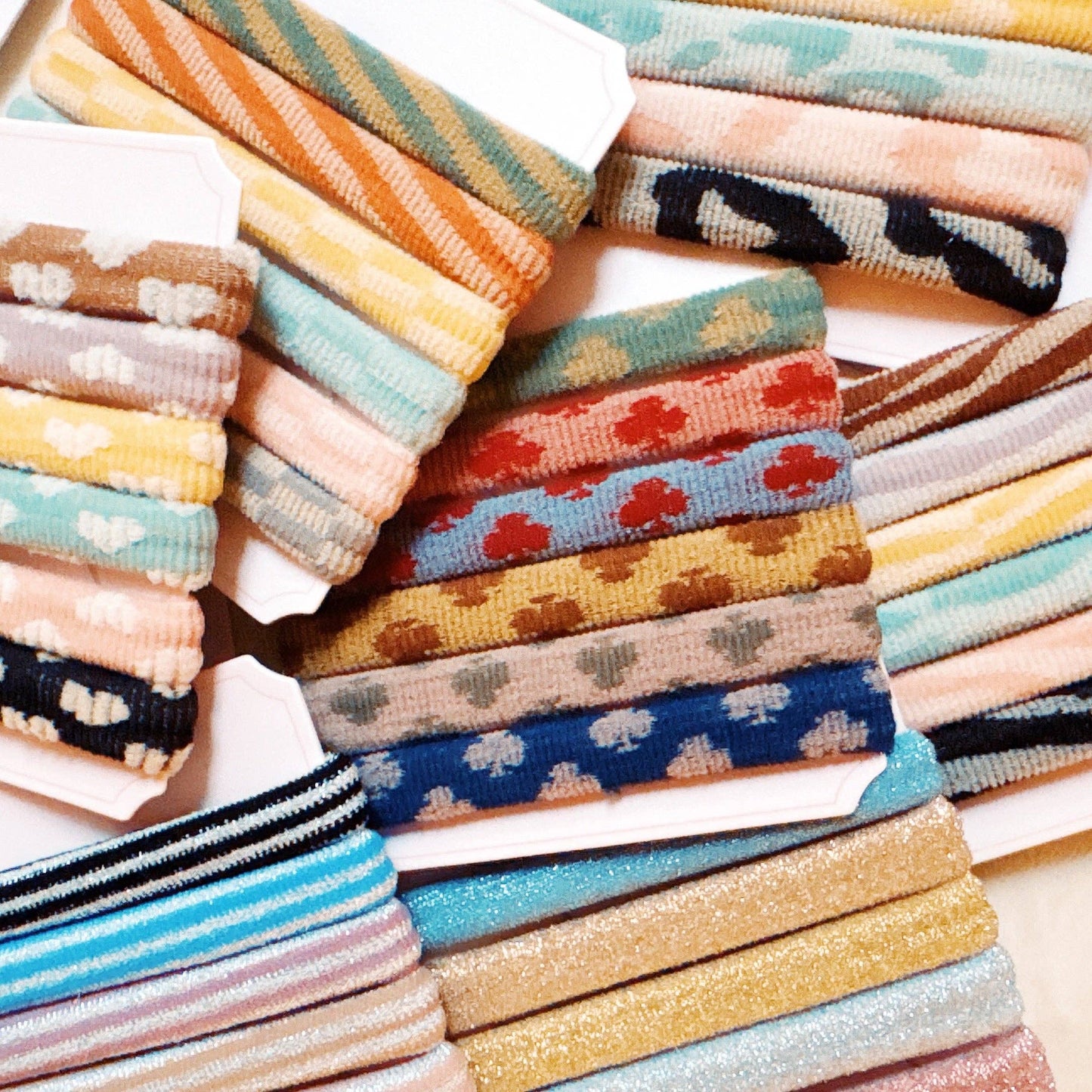 Worlds Best Everyday Hair Ties Set Of 6: Checker