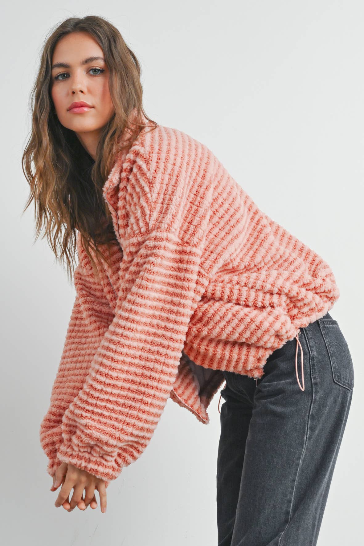 Collared Puffer Jacket - BMJ7497: MOCHA