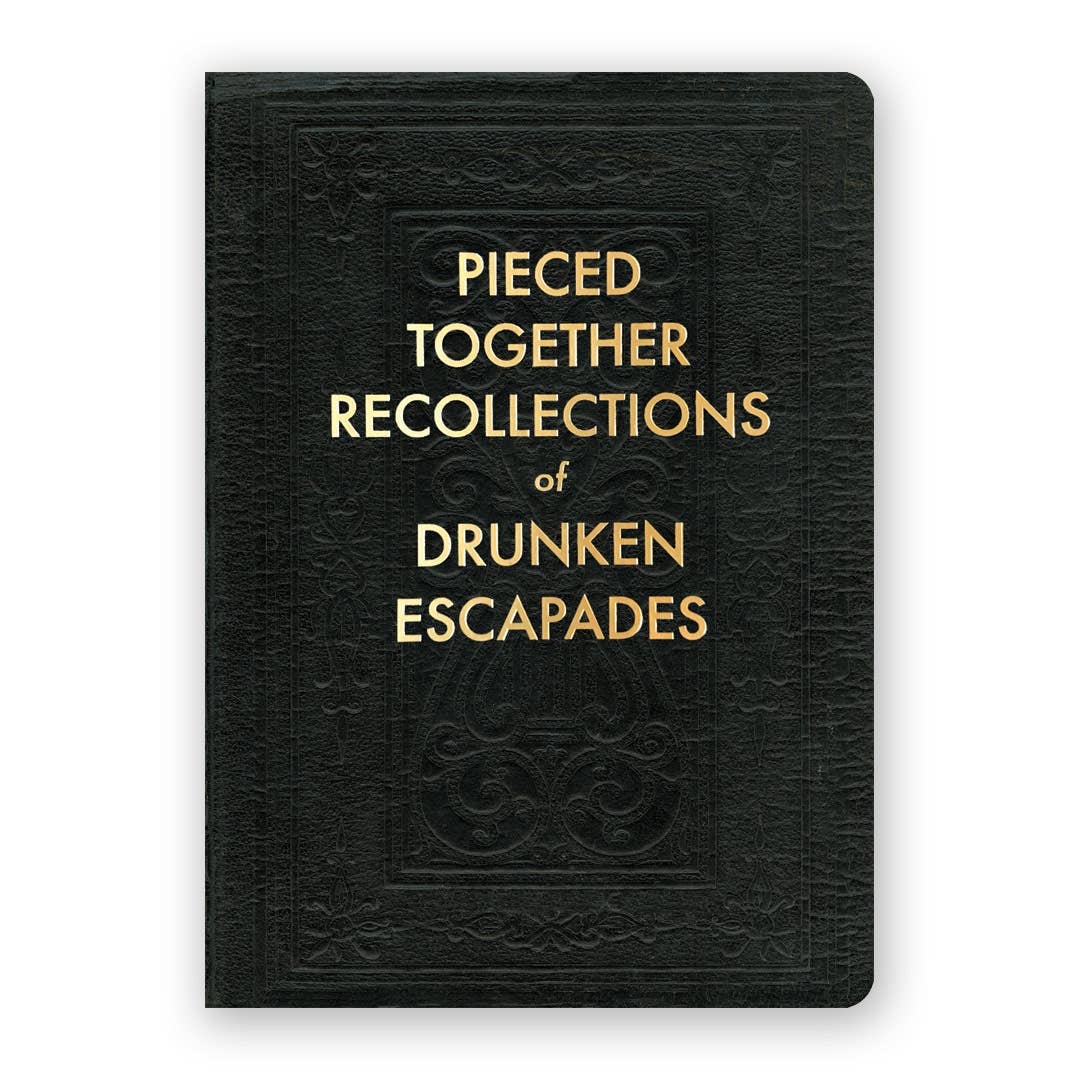 Black book with gold text on a white background