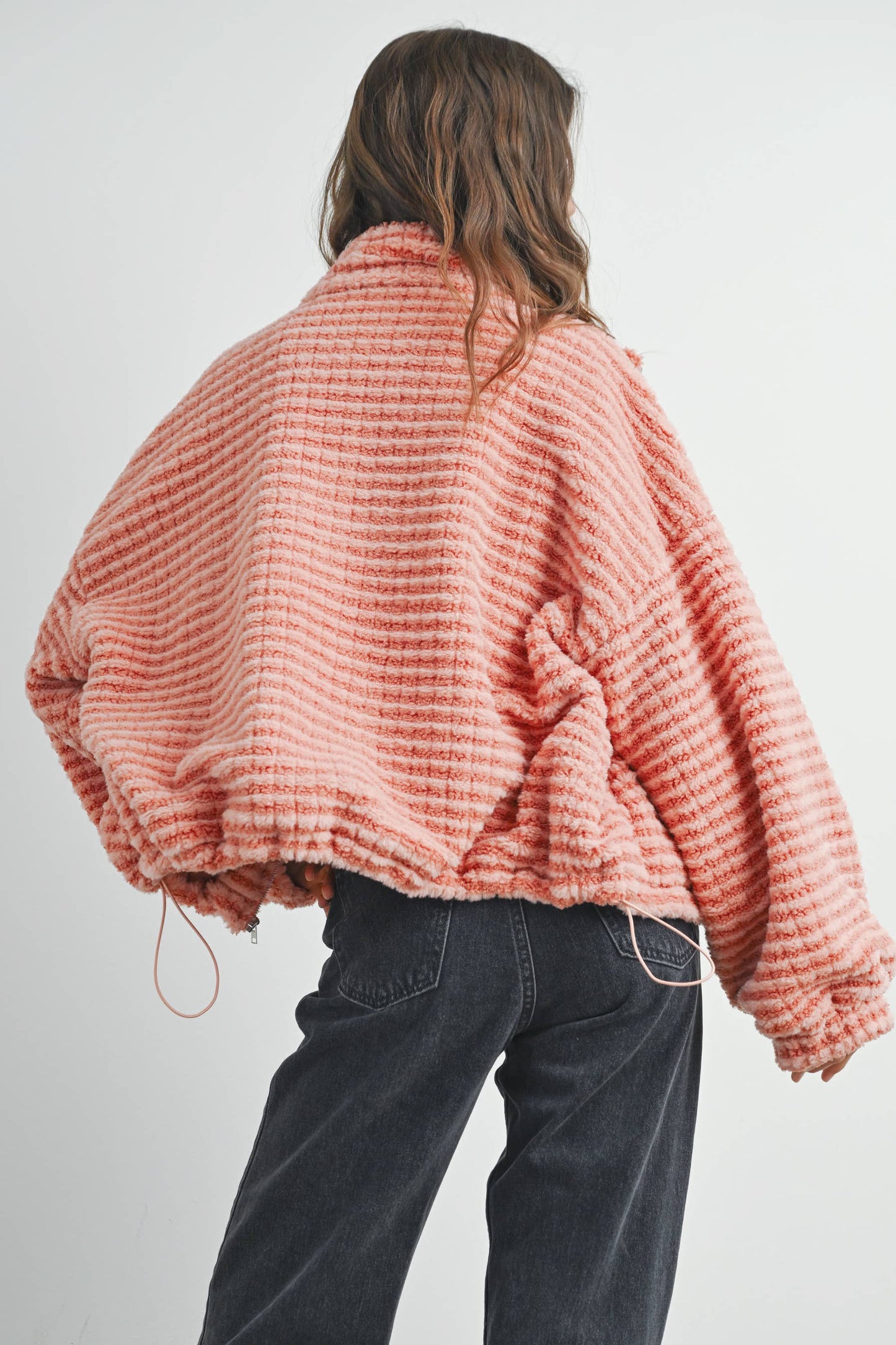 Collared Puffer Jacket - BMJ7497: TERRACOTTA