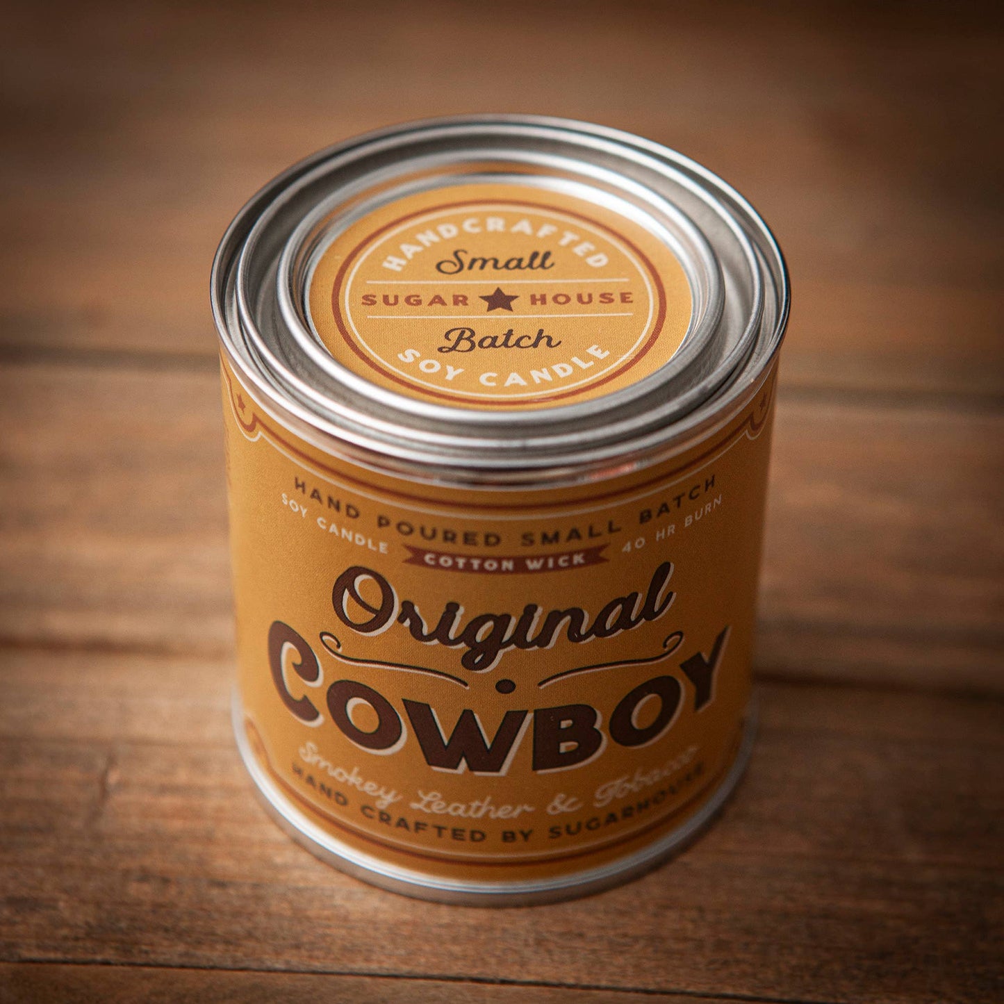 Original Cowboy Paint Can Candle