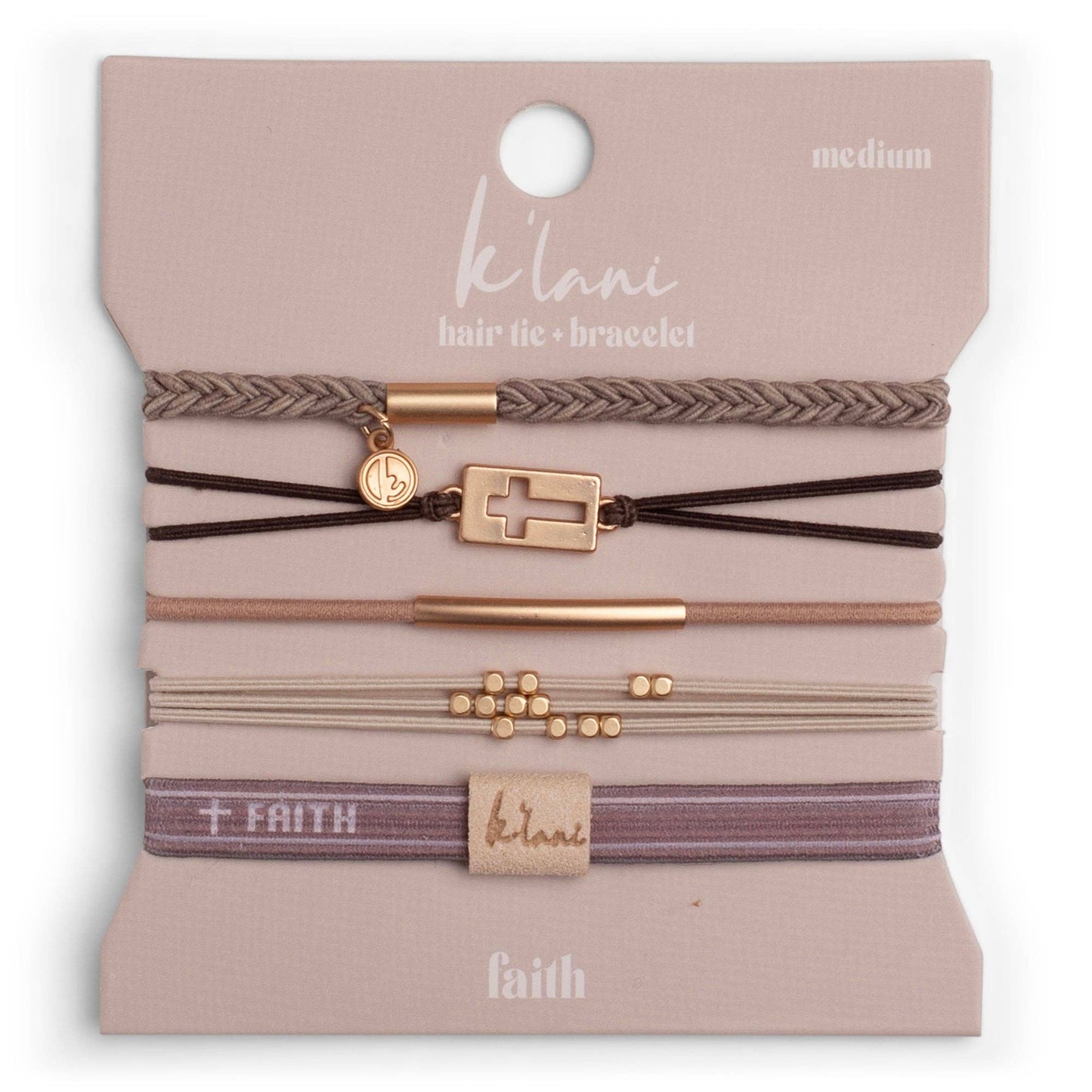 K'lani hair tie bracelets - "Faith"