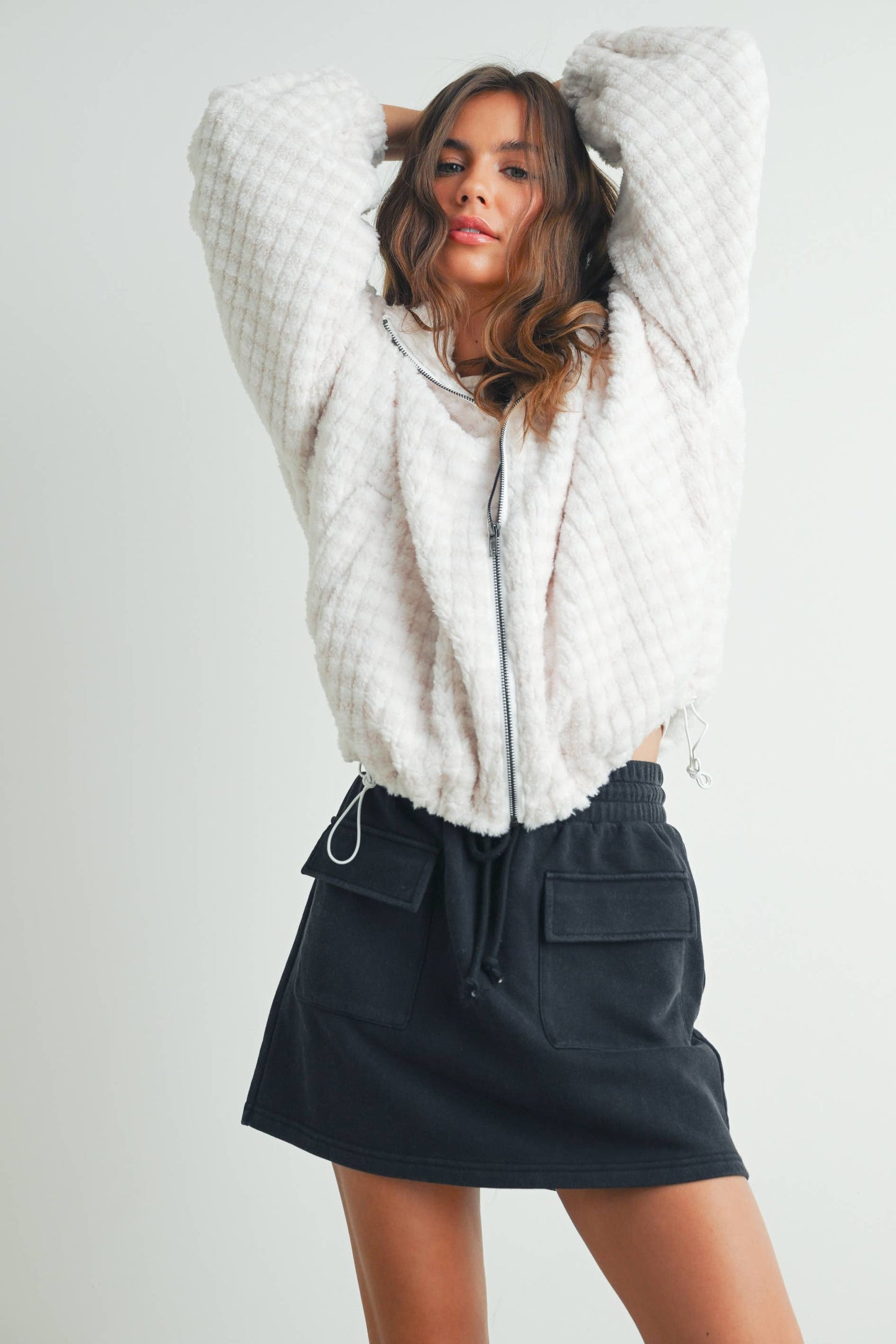 Collared Puffer Jacket - BMJ7497: MOCHA