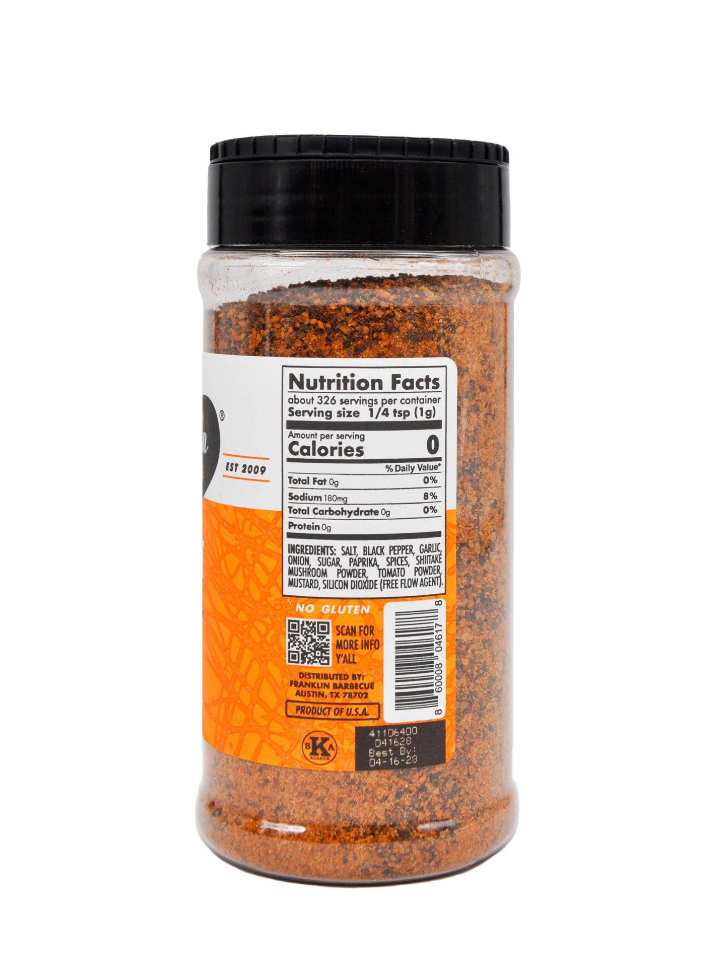 Franklin Brisket Spice Rub - 11.5 oz Bottle