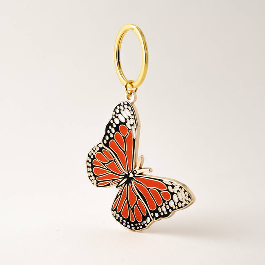 Monarch Butterfly Keychain, Garden Stocking Stuffer Gifts