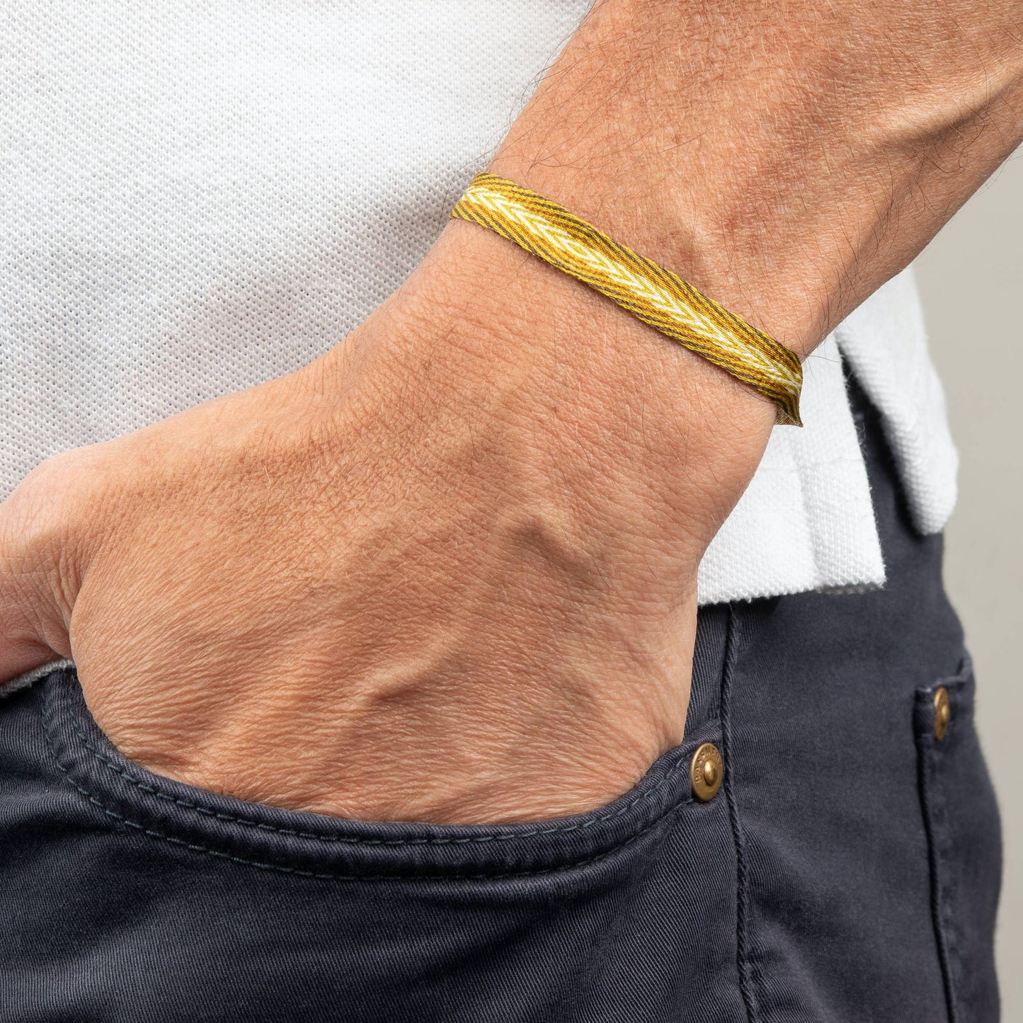 Men's Surfer Bracelet | Waterproof Bracelet | Mustard