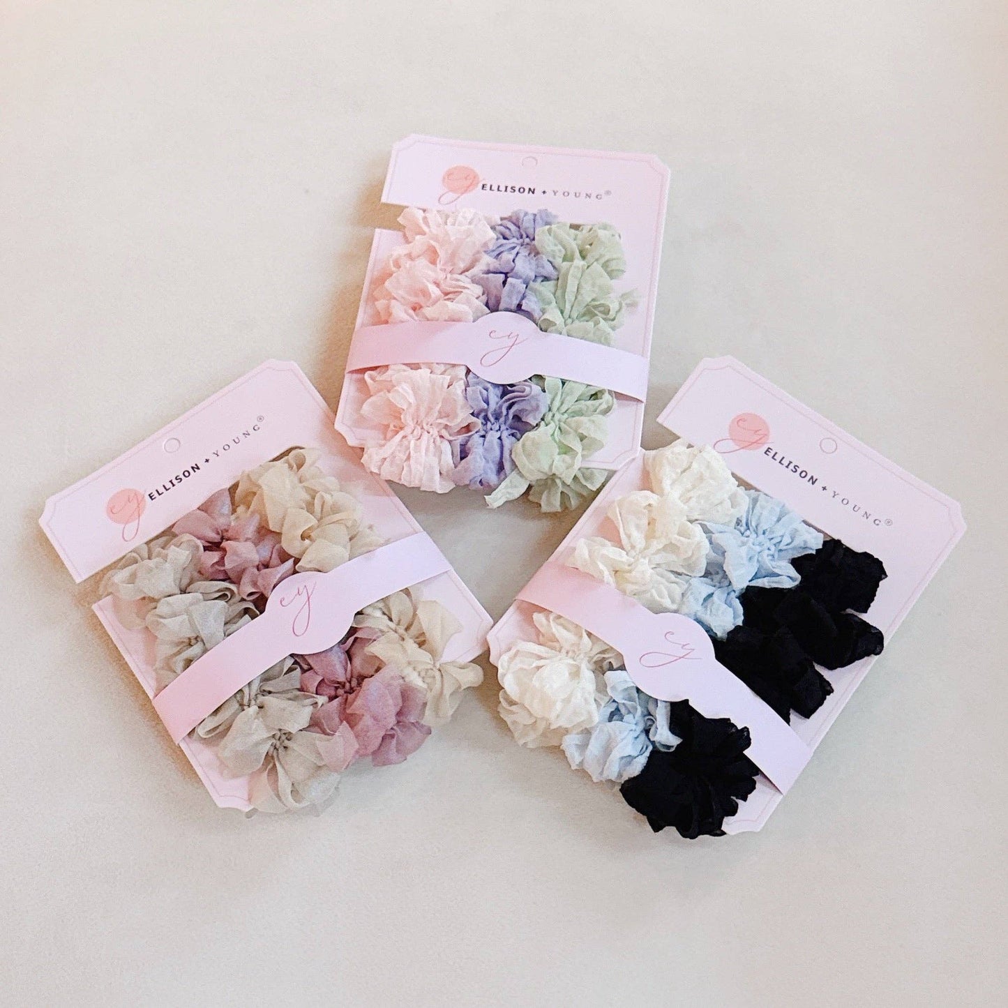 Sheer Dear Hair Ties Set Of 3: Neutral