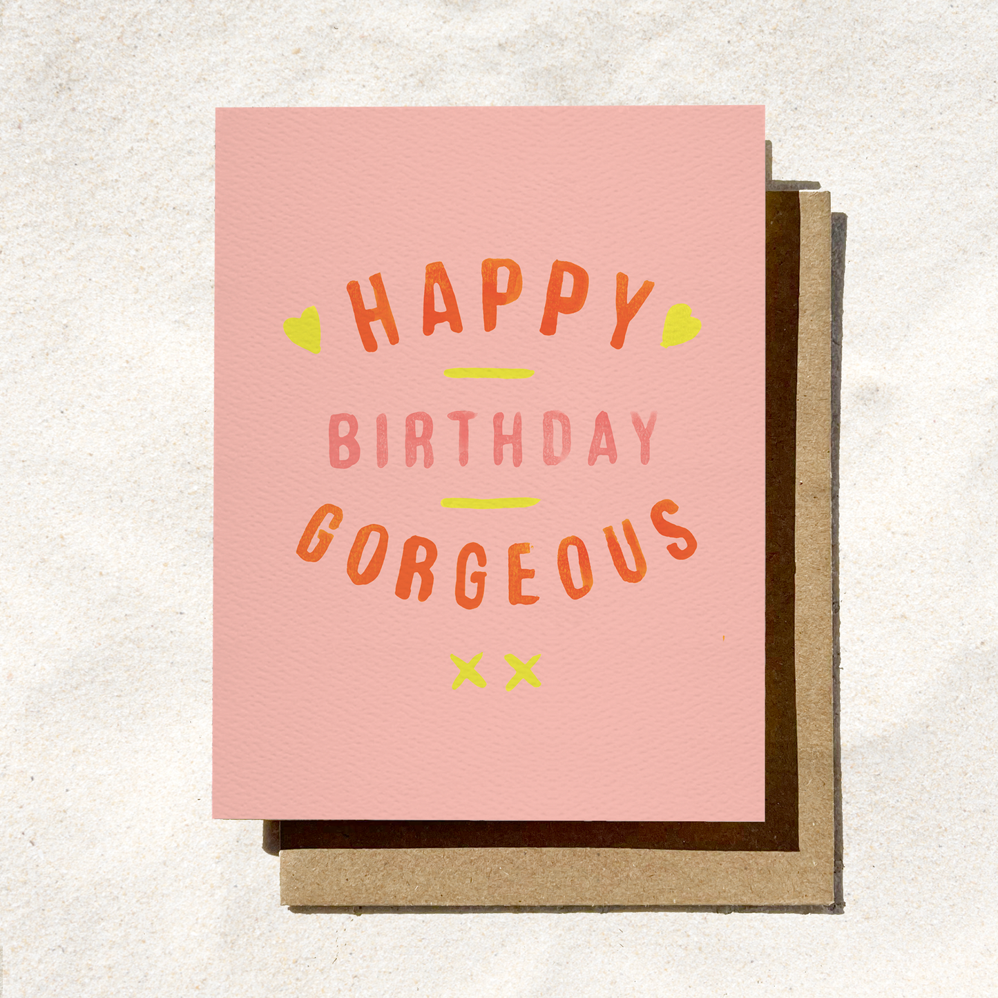 Happy Birthday Gorgeous | Pink Birthday Card | Card for Her