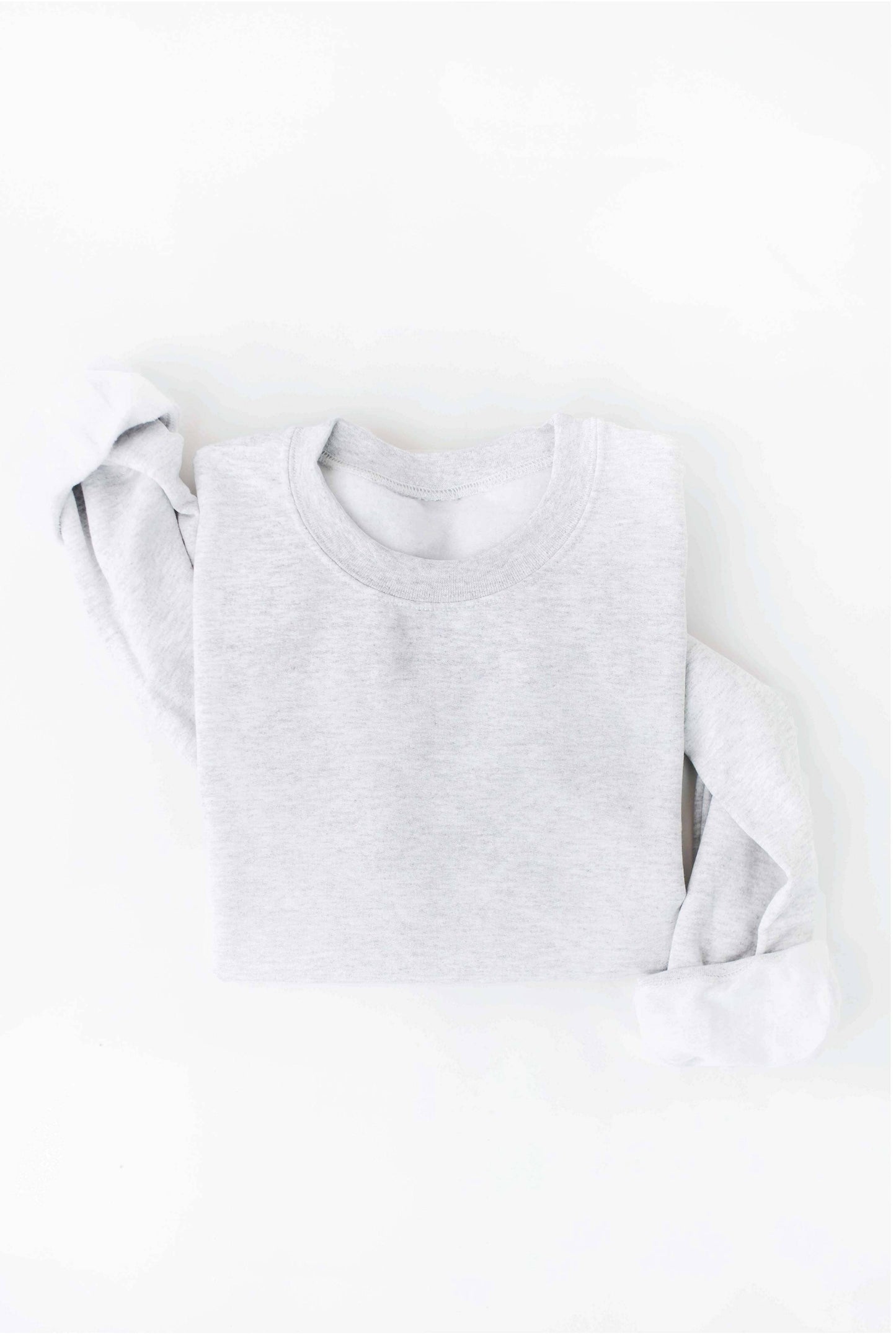 Premium Basic Solid Graphic Sweatshirt: CRANBERRY HEATHER / XL
