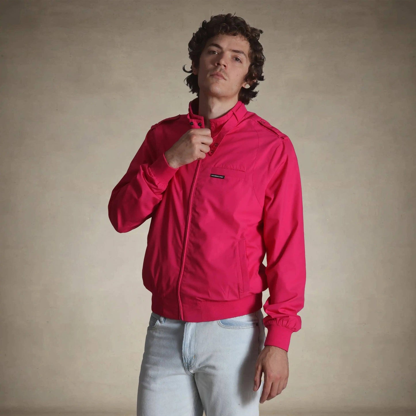 Men's Classic Iconic Racer Jacket: Khaki / L