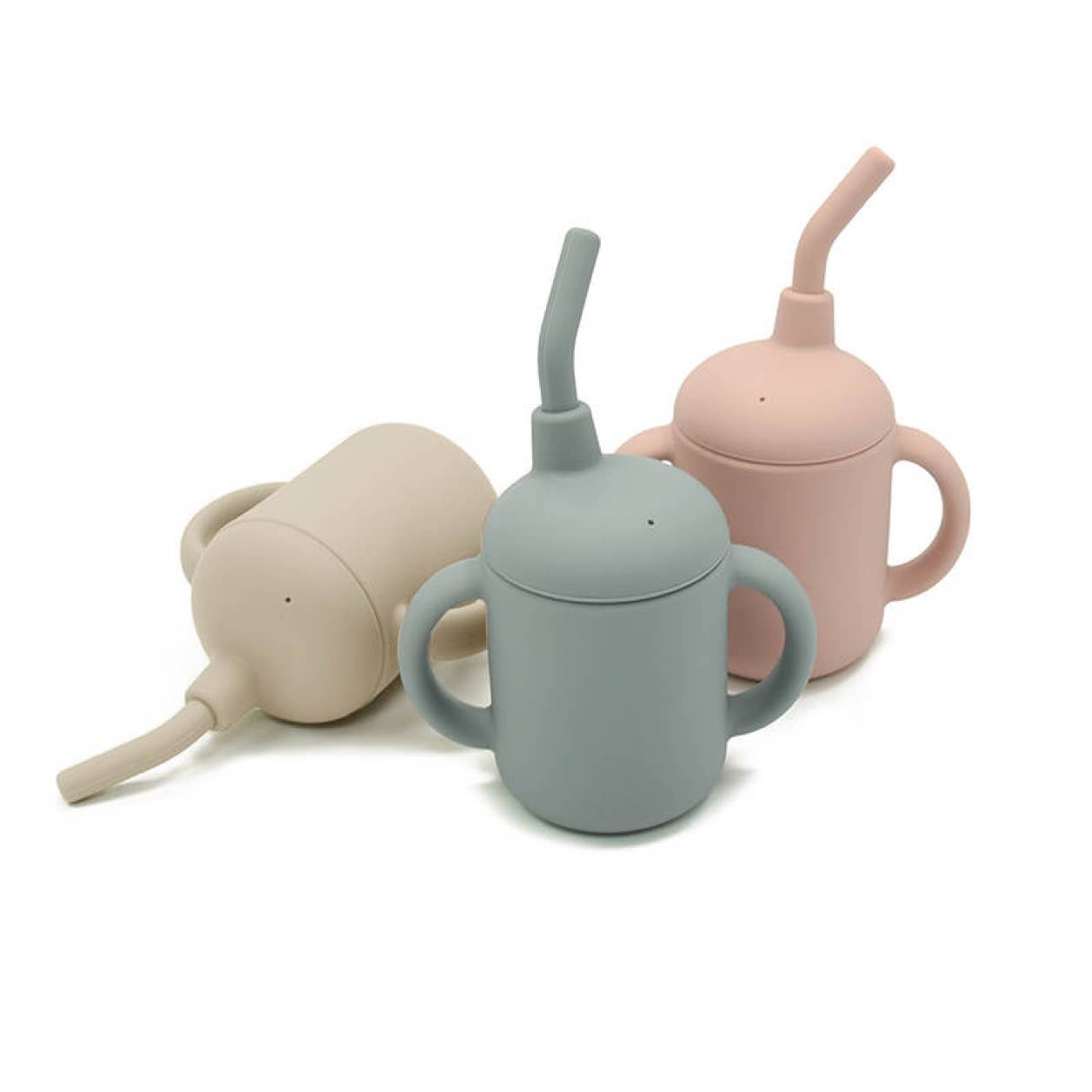 Sippy Cup with Straw- Pebble