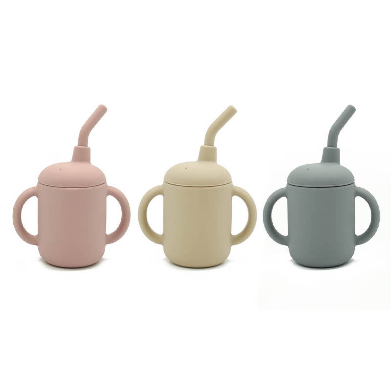 Sippy Cup with Straw- Pebble