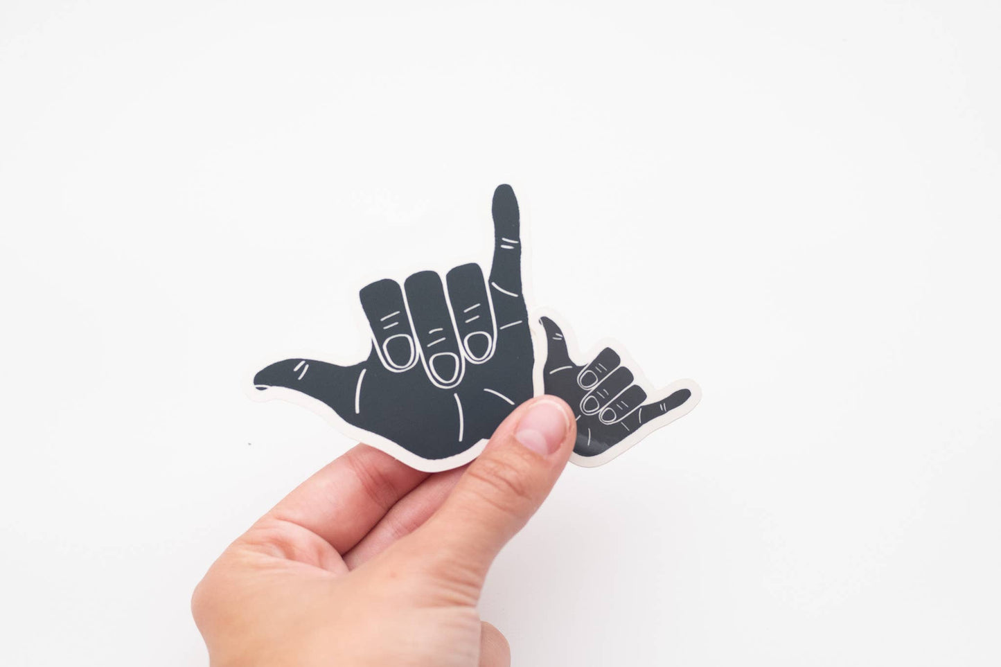 Hang Loose Hand Vinyl Sticker - Navy Blue: Regular - 3"