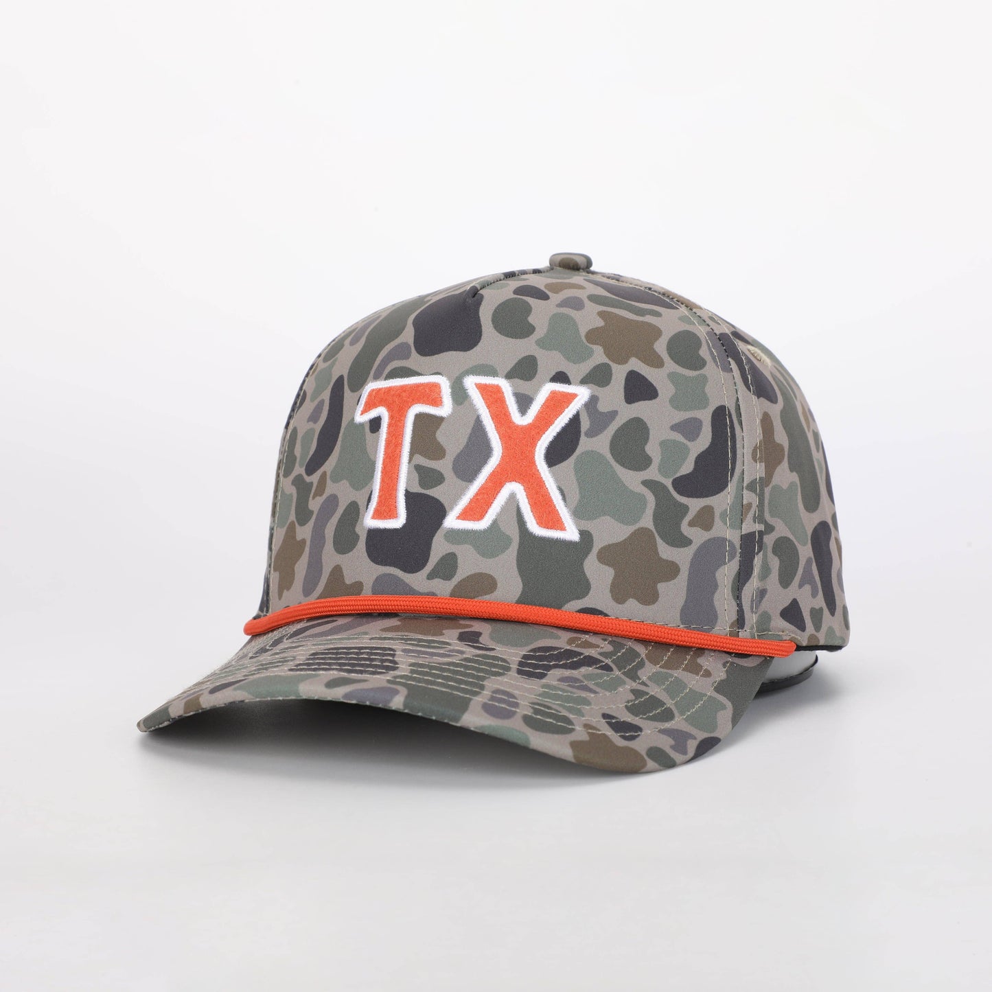 Texas TX Snapback Hat in TexCamo & Austin Orange