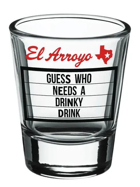 el arroyo shot glass