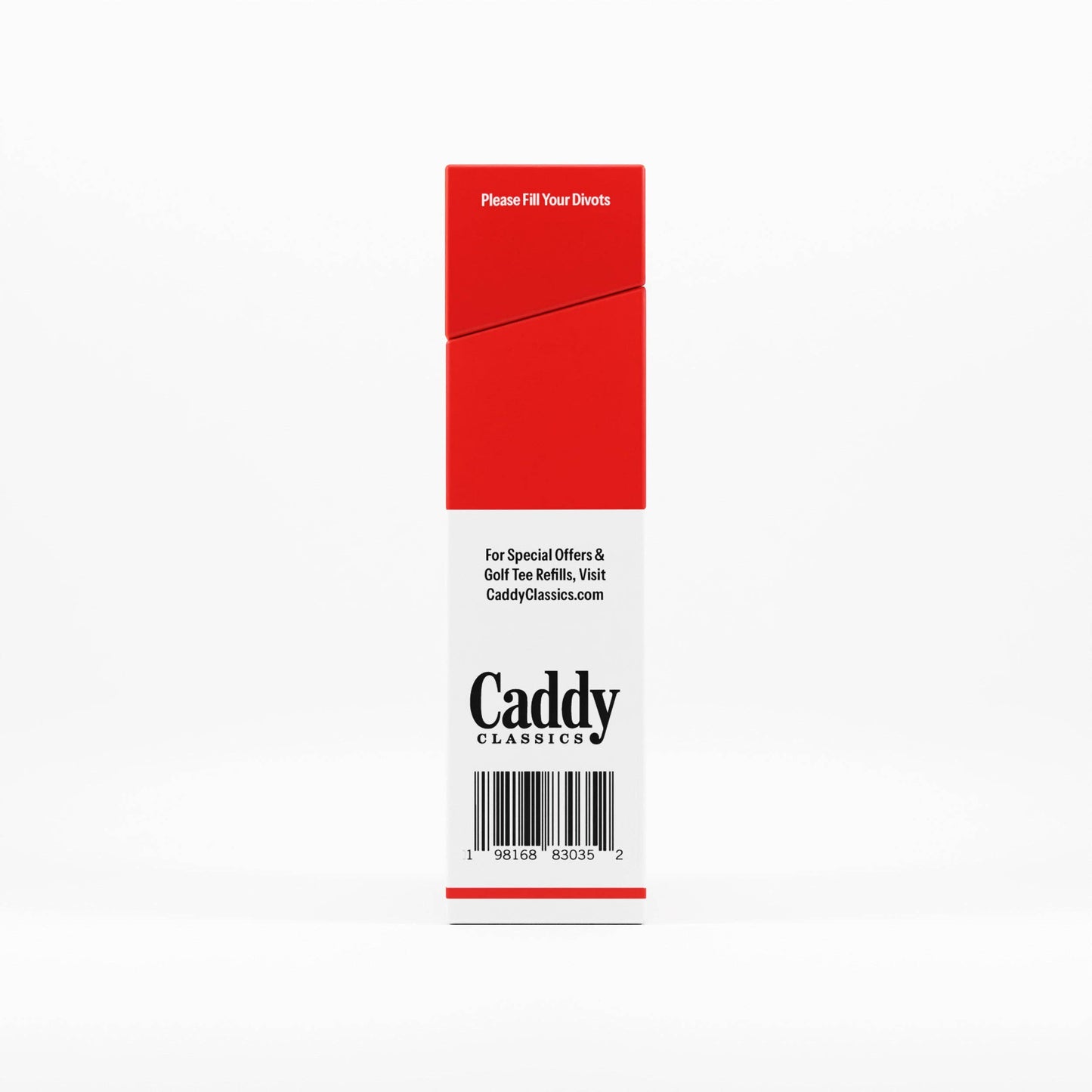 Royal Reds | Golf Tee Holder + 10 Bamboo 2¾ Inch Tees
