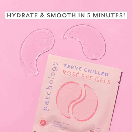 Patchology Serve Chilled Rose' eye gels
