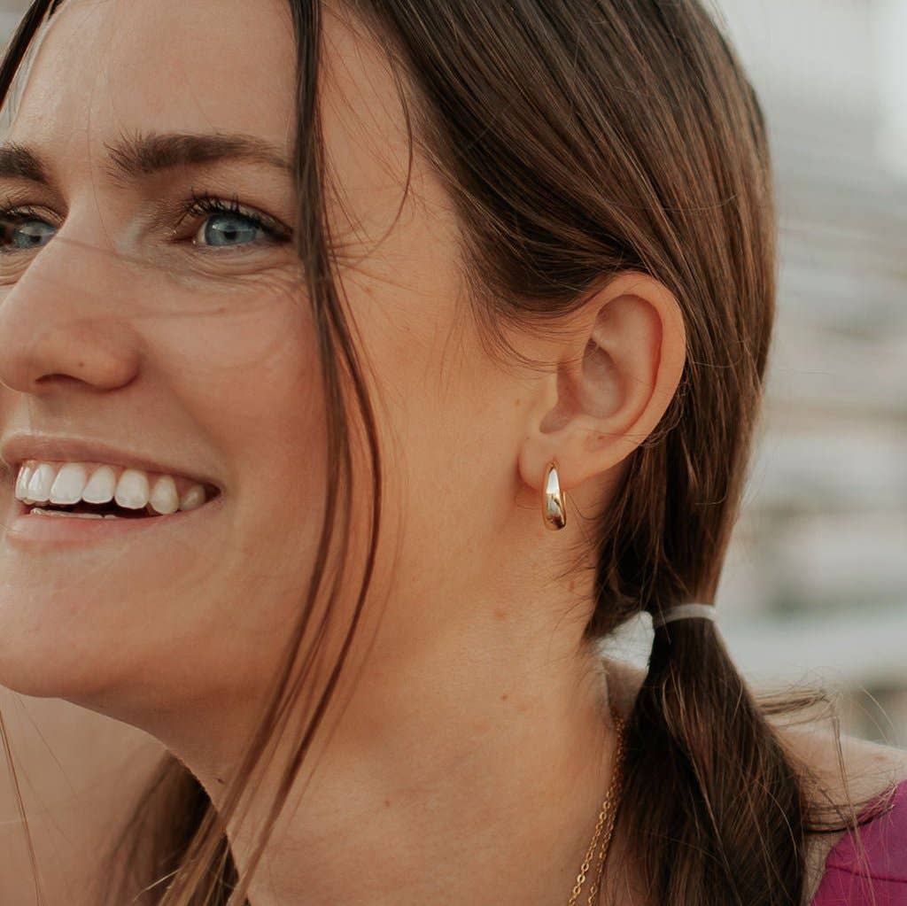 Lexi Chunky Hoops: Silver