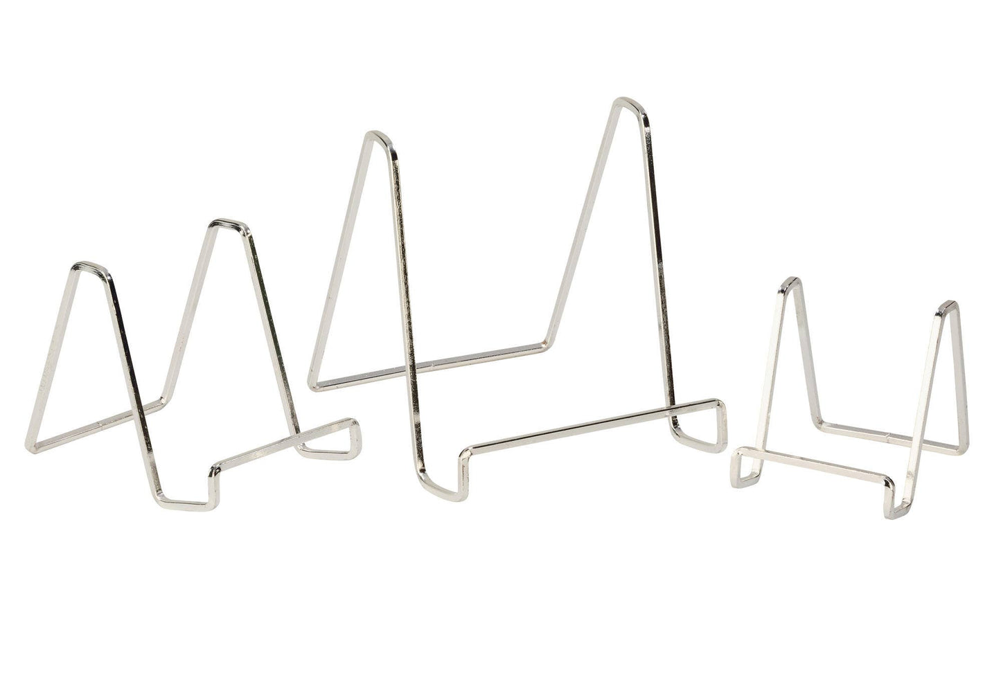 Plated Square Wire Stands: Brass / 6"