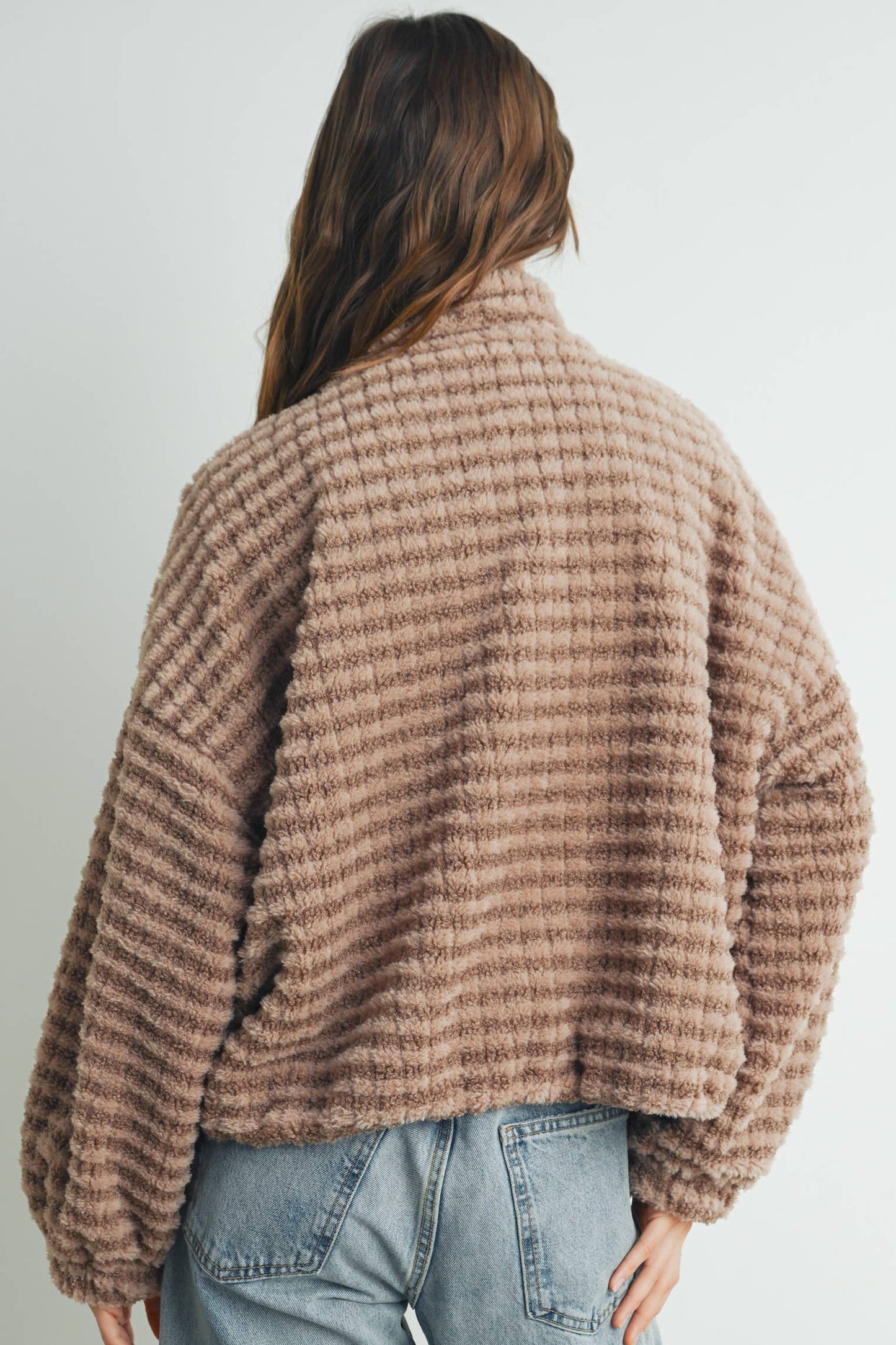 Collared Puffer Jacket - BMJ7497: MOCHA